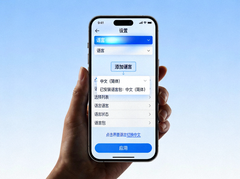安卓版Telegram设置中导入和应用中文语言包的界面操作截图