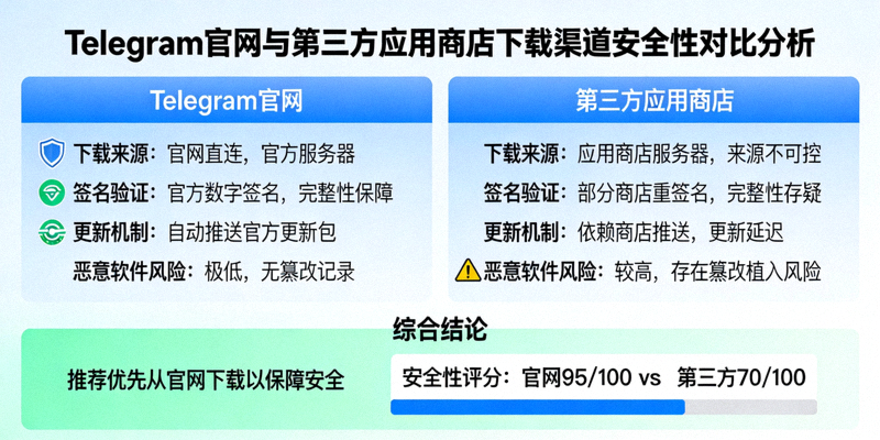 对比Telegram正版官网域名与常见仿冒钓鱼网站域名的详细示意图
