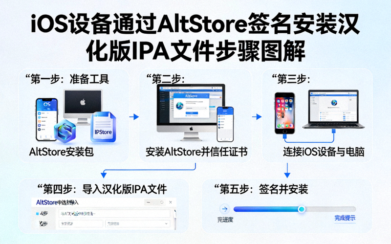 iOS设备通过AltStore签名安装汉化版IPA文件的步骤图解
