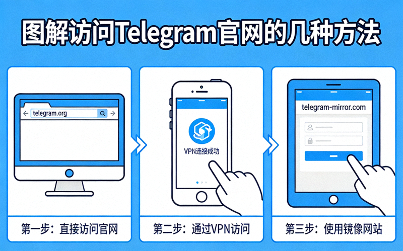 图解访问Telegram官网的几种方法